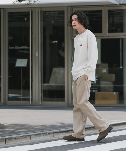 NANGA(ナンガ)の「NANGA/ナンガ ECO HYBRID BOX LOGO EMBROIDERY L/S TEE エコハイブリッドボックスロゴエンブロイダリー長袖Tシャツ ロンT 胸ロゴ刺繍 袖リブ 裾スリット シンプル ワンポイント メンズ レディース 2026年 秋 秋服 冬 冬服(Tシャツ/カットソー・メンズ・ホワイト/ブラック/ライトグレー/ブラウン・S/M/L/XL)」の13枚目の写真