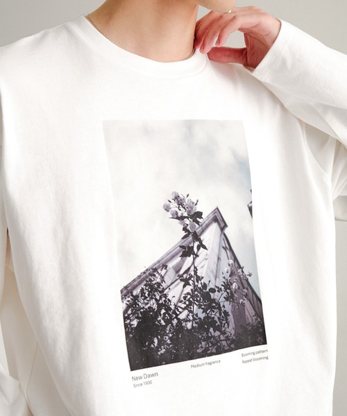 MONO-MART（モノマート）の「アソート フィルムフォトグラフィック プリント オーバーサイズ スリットロンT（Tシャツ/カットソー・メンズ・ホワイト/ホワイト系/モカ/ホワイト系1/スミクロ/ブラック・S/L/M）」の19枚目の写真