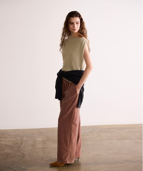 WALANCE(ワランス)の「COTTON VELOUR WIDE PANTS(その他パンツ・レディース・スミクロ・FREE)」の8枚目の写真