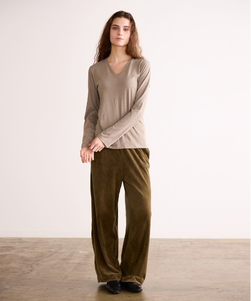 WALANCE(ワランス)の「COTTON VELOUR WIDE PANTS(その他パンツ・レディース・スミクロ・FREE)」の9枚目の写真