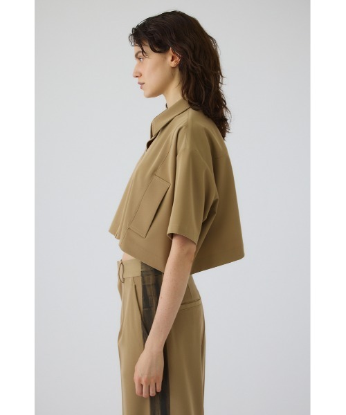 RIM.ARK(リムアーク)の「Oblong short JK(オブロング ショート ジャケット)(その他アウター・レディース・ベージュ/ブラック・FREE)」の5枚目の写真