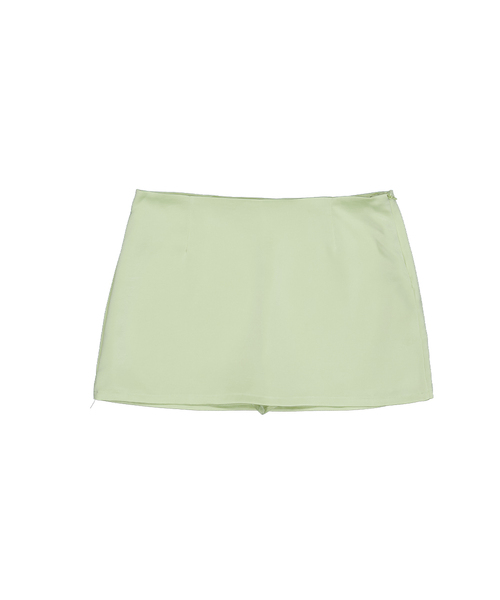 WAVEGIRL（ウェーブガール）の「Jenny Satin Skirt (4color)（スカート・レディース・アイボリー/PINK/ライトグリーン/ブラック・SMALL/MEDIUM）」の3枚目の写真