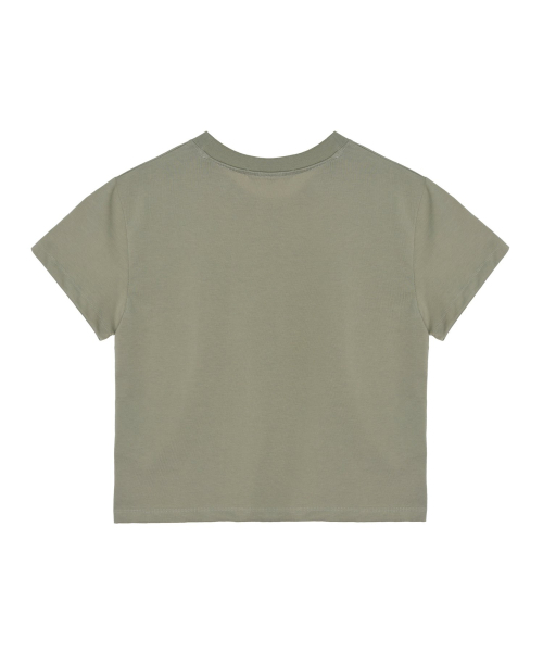 NICK&NICOLE(ニックアンドニコール)の「SEAM HALF TOP_KHAKI(Tシャツ/カットソー・レディース・その他・FREE)」の2枚目の写真