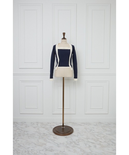 MISTREASS(ミストレアス)の「Bicolor Dry Touch Knit Ensemble(Tシャツ/カットソー・レディース・ネイビー/ピンク・FREE)」の12枚目の写真