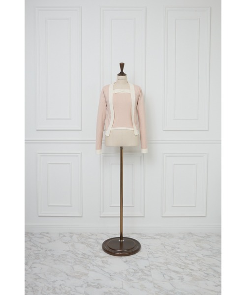 MISTREASS(ミストレアス)の「Bicolor Dry Touch Knit Ensemble(Tシャツ/カットソー・レディース・ネイビー/ピンク・FREE)」の15枚目の写真