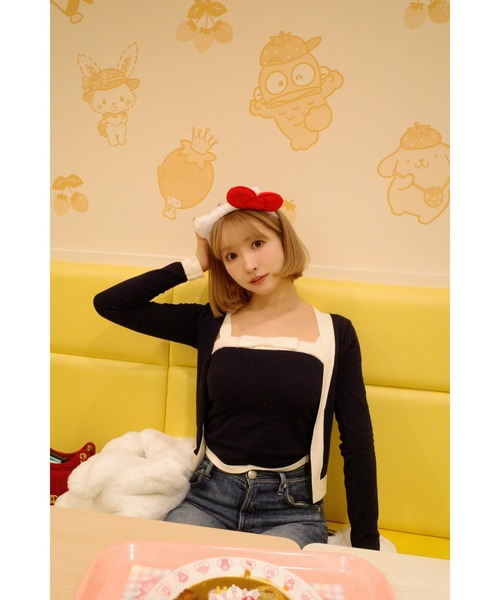 MISTREASS(ミストレアス)の「Bicolor Dry Touch Knit Ensemble(Tシャツ/カットソー・レディース・ネイビー/ピンク・FREE)」の17枚目の写真