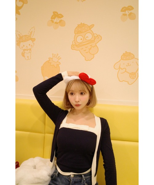 MISTREASS(ミストレアス)の「Bicolor Dry Touch Knit Ensemble(Tシャツ/カットソー・レディース・ネイビー/ピンク・FREE)」の18枚目の写真