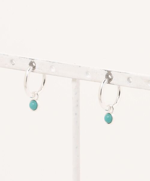 Burner(バーナー)の「【lux sea jewelry(ラックス・シー・ジュエリー)】ターコイズカラー ミニフープピアス lux-pairear-1-9【RBTS】(ピアス(両耳用)・メンズ・ブルー・FREE)」の1枚目の写真