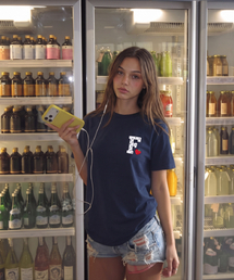 HEART T-SHIRT_NAVY