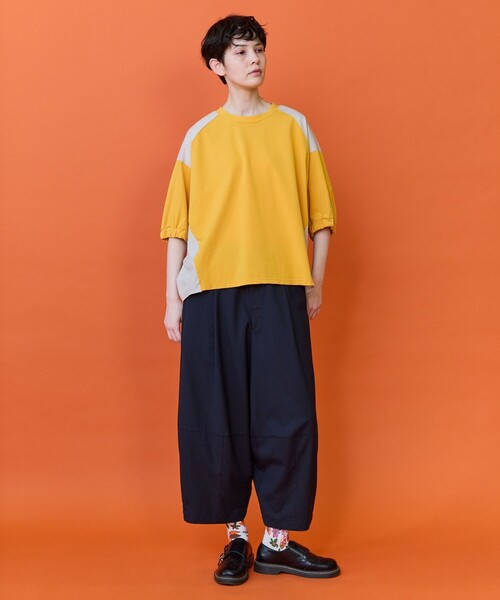 FRAPBOIS(フラボア)の「ドルマンシャツ カットソー(Tシャツ/カットソー・レディース・ブルー/イエロー・1)」の12枚目の写真