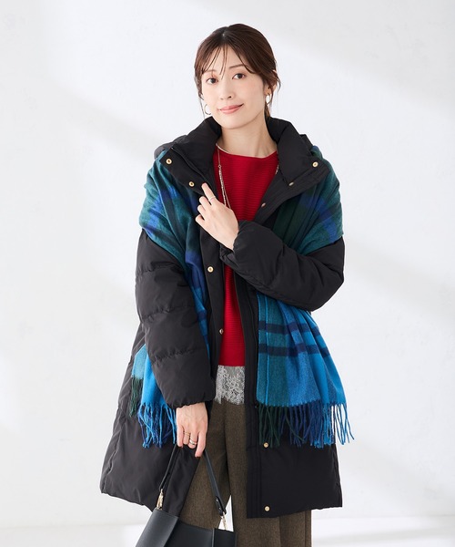 a.v.v(アーヴェヴェ)の「フーテッド ロング ダウン コート(ダウンジャケット/コート・レディース・ネイビー/ブラック/ライトグレー・36/42/40/38)」の20枚目の写真
