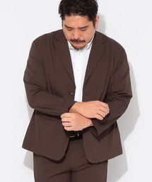 テーラードジャケット メンズ 大きいサイズ AIRYFLOW ストレッチ 無地 シングルジャケット B＆T CLUB (ビーアンドティークラブ)