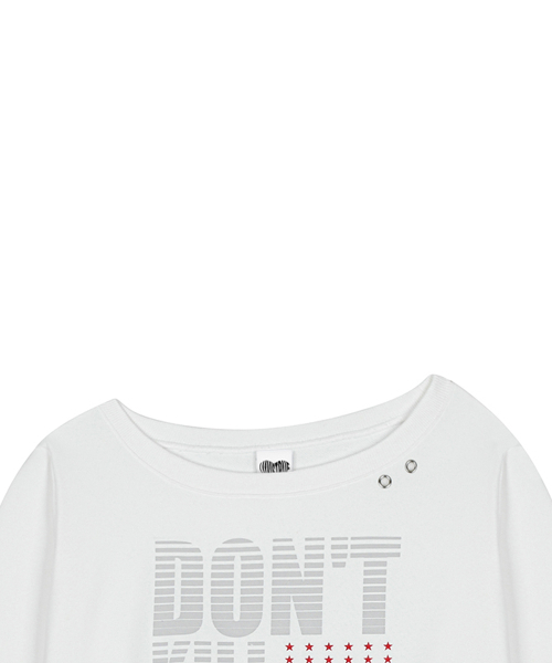 LUVISTRUE（ラヴイズトゥルー）の「RL EYELET ONE SHOULDER SWEATSHIRT(WHITE)（スウェット・レディース・その他・FREE）」の4枚目の写真