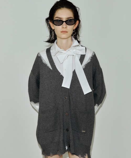 JOSE MOON（ジョゼムーン）の「REPOS OVER BOWTIE SHIRT/リポスオーバーボウタイシャツ（シャツ/ブラウス・レディース・ピンク/ホワイト/サックスブルー/ブルー系その他・FREE）」の18枚目の写真