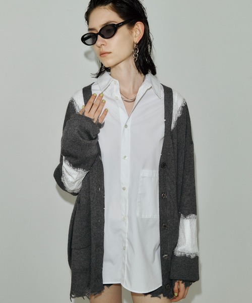 JOSE MOON（ジョゼムーン）の「REPOS OVER BOWTIE SHIRT/リポスオーバーボウタイシャツ（シャツ/ブラウス・レディース・ピンク/ホワイト/サックスブルー/ブルー系その他・FREE）」の17枚目の写真