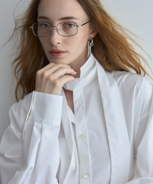 JOSE MOON（ジョゼムーン）の「REPOS OVER BOWTIE SHIRT/リポスオーバーボウタイシャツ（シャツ/ブラウス・レディース・ピンク/ホワイト/サックスブルー/ブルー系その他・FREE）」の16枚目の写真