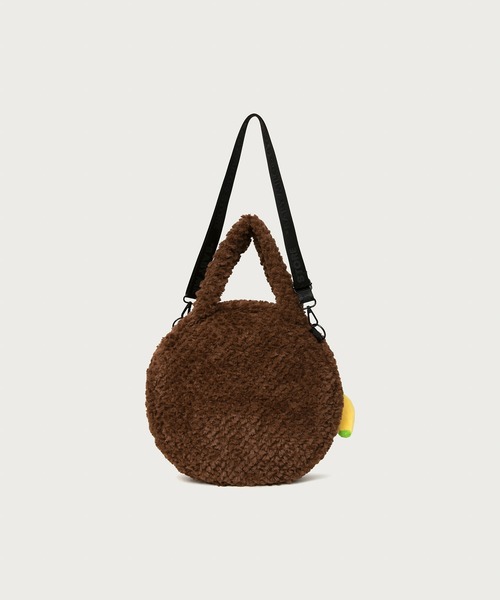 A BATHING APE（アベイシングエイプ）の「BABY MILO FAUX FUR LARGE TOTE BAG（トートバッグ・メンズ・ブラウン・FREE）」の3枚目の写真