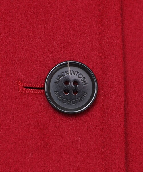 MACKINTOSH PHILOSOPHY(マッキントッシュ フィロソフィー)の「【予約販売】【WELBURY SHORT(ウェルベリーショート)】ウールメルトン(ステンカラーコート・レディース・ダークネイビー/ブラウン系その他4/グレー系その他2/レッド系その他2・38)」の15枚目の写真