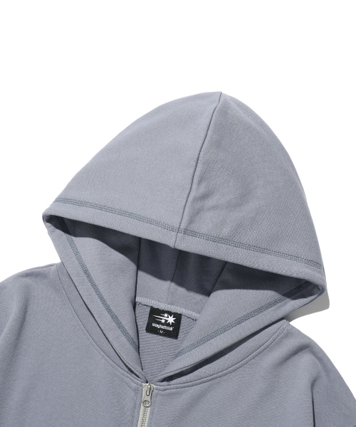 NICE GHOST CLUB(ナイスゴーストクラブ)の「ステッチドクロップフーディ ジップアップ スカイブルー(NG2GFUM484A)(パーカー・レディース・スカイブルー・SMALL/MEDIUM)」の4枚目の写真