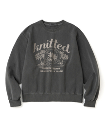 ピグメントファームツリークロップスウェット CHARCOAL