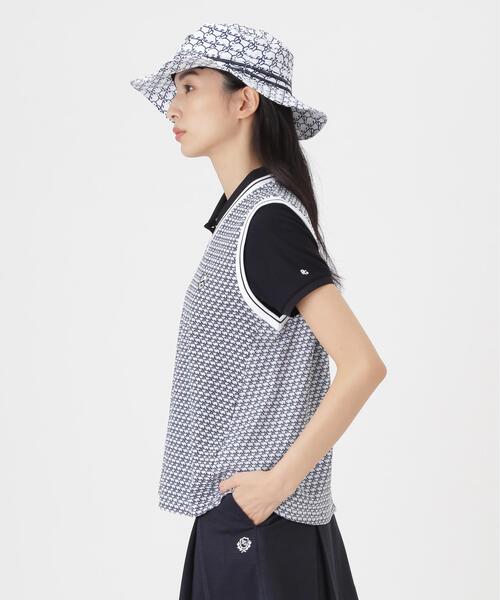 PEARLY GATES(パーリーゲイツ)の「【PEARLY GATES】メッシュアンドメッシュVネックベスト <もちうさぎ柄> (WOMENS)(ベスト・レディース・ホワイト系その他・MEDIUM/LARGE/SMALL)」の7枚目の写真