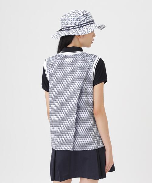 PEARLY GATES(パーリーゲイツ)の「【PEARLY GATES】メッシュアンドメッシュVネックベスト <もちうさぎ柄> (WOMENS)(ベスト・レディース・ホワイト系その他・MEDIUM/LARGE/SMALL)」の8枚目の写真