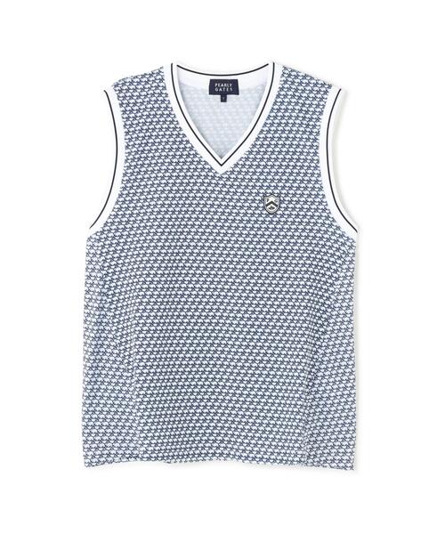 PEARLY GATES(パーリーゲイツ)の「【PEARLY GATES】メッシュアンドメッシュVネックベスト <もちうさぎ柄> (WOMENS)(ベスト・レディース・ホワイト系その他・MEDIUM/LARGE/SMALL)」の14枚目の写真