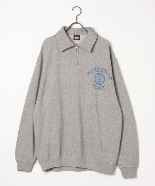 GEORGE'S(ジョージズ)の「スクリーンスターズ 裏毛ハーフZIP(スウェット・メンズ・杢グレー/ネイビー・LARGE/MEDIUM)」の1枚目の写真