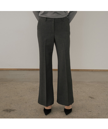 Wool blend bootcut pants [TIFA06PT03]_Charcoal