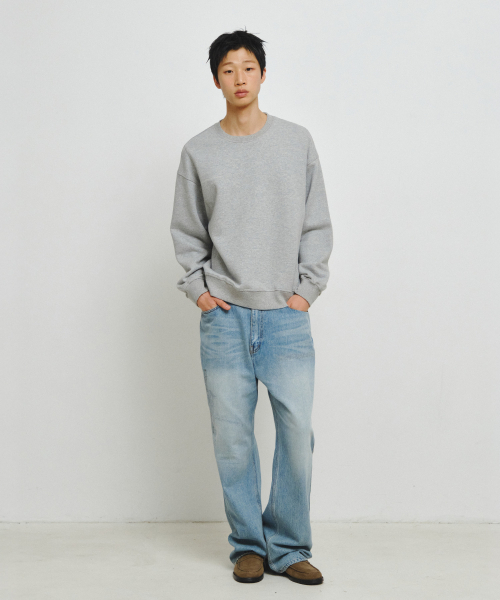 ENDOOR（エンドア）の「Mend Stitch スウェット（グレー）（スウェット・レディース・ヘザーグレー・LARGE/MEDIUM）」の5枚目の写真
