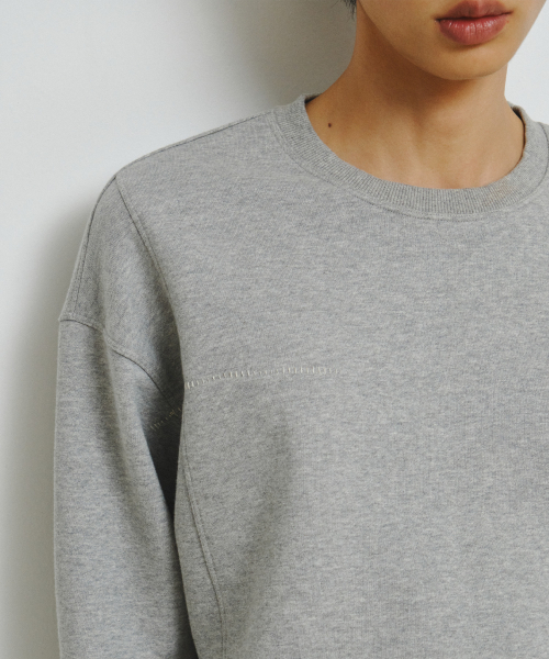 ENDOOR（エンドア）の「Mend Stitch スウェット（グレー）（スウェット・レディース・ヘザーグレー・LARGE/MEDIUM）」の6枚目の写真
