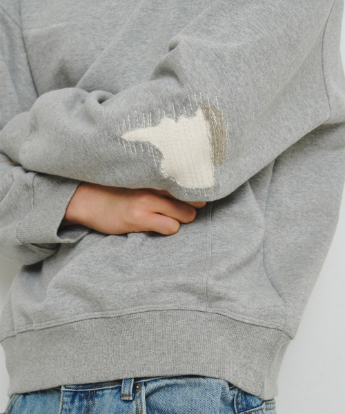 ENDOOR（エンドア）の「Mend Stitch スウェット（グレー）（スウェット・レディース・ヘザーグレー・LARGE/MEDIUM）」の8枚目の写真