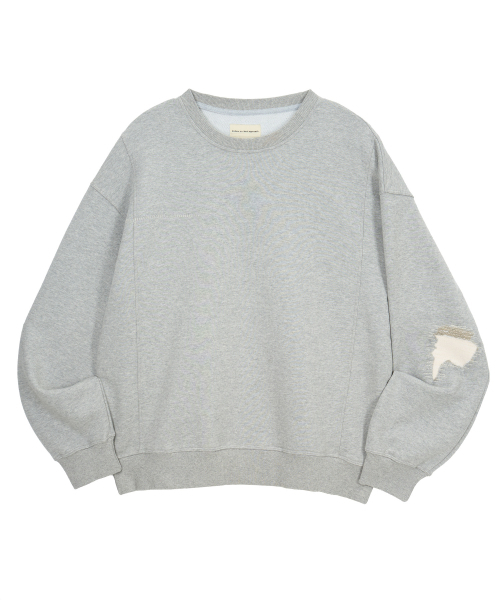 ENDOOR（エンドア）の「Mend Stitch スウェット（グレー）（スウェット・レディース・ヘザーグレー・LARGE/MEDIUM）」の9枚目の写真