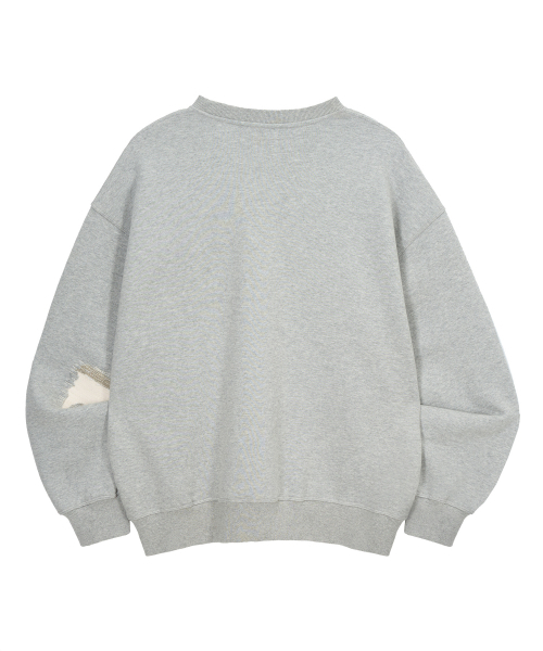 ENDOOR（エンドア）の「Mend Stitch スウェット（グレー）（スウェット・レディース・ヘザーグレー・LARGE/MEDIUM）」の12枚目の写真