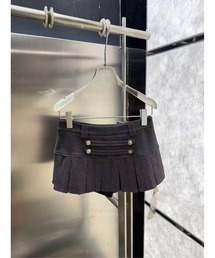 ナポレオン風プリーツミニスカート