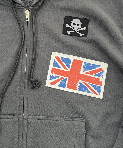 SK8ER ROCK(スケーターロック)の「BRIT RIOT スウェットジップフーディ(ダークグレー)(パーカー・レディース・その他・FREE)」の5枚目の写真