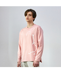 CUSTOMUS（カスタムアース）の「フラワープリント長袖Tシャツ CCUCOFKRTA60 PIN（Tシャツ/カットソー）」