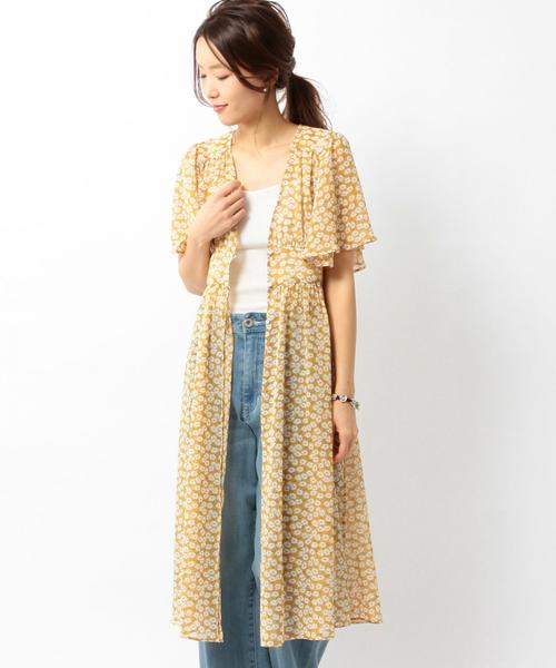 Another Edition（アナザーエディション）の「フラワーロングブラウス/ AEBFC フラワー LONG BLS◆（シャツ/ブラウス・レディース・ライトブルー/イエロー・フリー）」の21枚目の写真