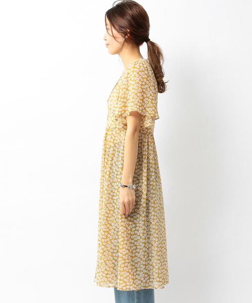 Another Edition（アナザーエディション）の「フラワーロングブラウス/ AEBFC フラワー LONG BLS◆（シャツ/ブラウス・レディース・ライトブルー/イエロー・フリー）」の4枚目の写真