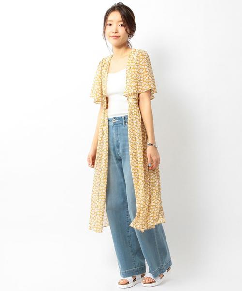 Another Edition（アナザーエディション）の「フラワーロングブラウス/ AEBFC フラワー LONG BLS◆（シャツ/ブラウス・レディース・ライトブルー/イエロー・フリー）」の13枚目の写真