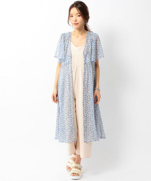 Another Edition（アナザーエディション）の「フラワーロングブラウス/ AEBFC フラワー LONG BLS◆（シャツ/ブラウス・レディース・ライトブルー/イエロー・フリー）」の14枚目の写真