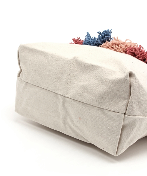 Lilas Campbell（リラキャンベル）の「＿Lilas Campbell　canvas morocco bag（ハンドバッグ・レディース・グリーン/ピンク・FREE）」の7枚目の写真