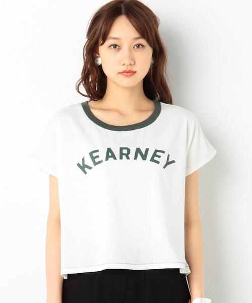 Another Edition（アナザーエディション）の「ロゴショートTシャツ/AEBC ロゴFSL　ショート TEE◆（Tシャツ/カットソー・レディース・ピンク/ダークグリーン/ネイビー・FREE）」の5枚目の写真