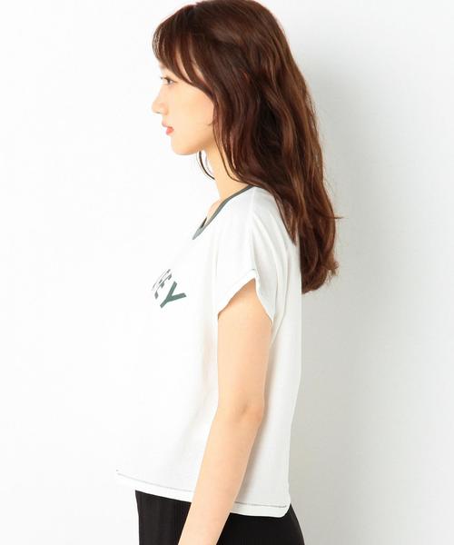 Another Edition（アナザーエディション）の「ロゴショートTシャツ/AEBC ロゴFSL　ショート TEE◆（Tシャツ/カットソー・レディース・ピンク/ダークグリーン/ネイビー・FREE）」の6枚目の写真