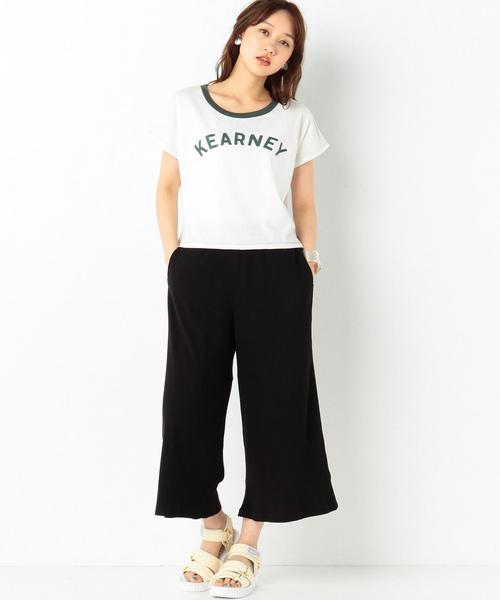 Another Edition（アナザーエディション）の「ロゴショートTシャツ/AEBC ロゴFSL　ショート TEE◆（Tシャツ/カットソー・レディース・ピンク/ダークグリーン/ネイビー・FREE）」の15枚目の写真