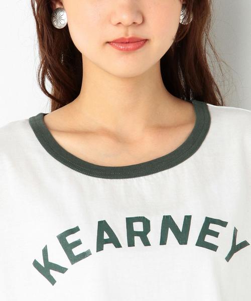 Another Edition（アナザーエディション）の「ロゴショートTシャツ/AEBC ロゴFSL　ショート TEE◆（Tシャツ/カットソー・レディース・ピンク/ダークグリーン/ネイビー・FREE）」の7枚目の写真