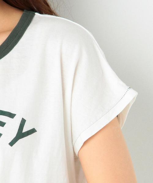 Another Edition（アナザーエディション）の「ロゴショートTシャツ/AEBC ロゴFSL　ショート TEE◆（Tシャツ/カットソー・レディース・ピンク/ダークグリーン/ネイビー・FREE）」の8枚目の写真