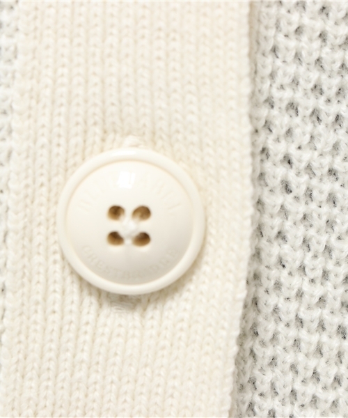 BLUE LABEL CRESTBRIDGE（ブルーレーベルクレストブリッジ）の「ウールアクリルタック　カーディガン（カーディガン/ボレロ・レディース・ブラック/オフホワイト/チャコールグレー・38）」の11枚目の写真