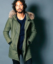 N/C TWILL THINSULATE MILITARY COAT:ナイロン/コットン シンサレート ミリタリーコート