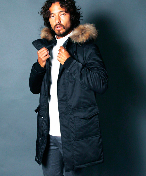 Magine(マージン)の「N/C TWILL THINSULATE MILITARY COAT:ナイロン/コットン シンサレート ミリタリーコート(ミリタリージャケット・メンズ・ブラック/ネイビー/カーキ/オリーブ・48/46/44)」の5枚目の写真